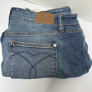 Judy Blue Full Size Hi-Rise Denim Jean Shorts Size 3XL Style #15277 Raw Fray Hem